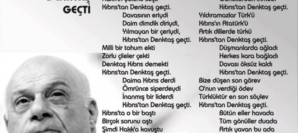 KKTC Kurucu Cumhurbaşkanımız Rauf Raif Denktaş;