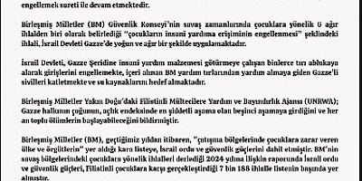 81 BARODAN ORTAK AÇIKLAMA: “GAZZE’DE SOYKIRIMIN YENİ ADI AÇLIK!”