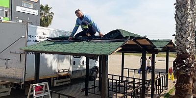 Akdeniz Belediyesi, Park ve Yeşil Alanlara Bakım Yapıyor