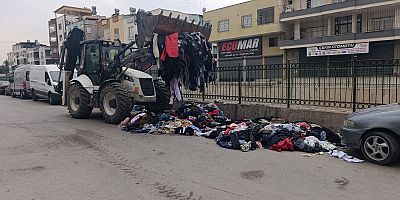 Akdeniz’de Caddeye Dökülen Tekstil Atıkları ve Kıyafet Yığınları Toplandı