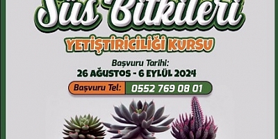 Akdeniz’de “Süs Bitkileri Yetiştiriciliği Kursu” başlıyor