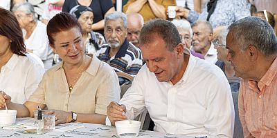 BAŞKAN SEÇER VE MERAL SEÇER MEZİTLİ CEMEVİ’NİN ‘AŞURE LOKMASI PAYLAŞIM PROGRAMI’NA KATILDI