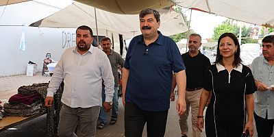 BAŞKAN YILDIZ, PAZARCI ESNAFIYLA BULUŞTU