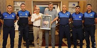 BAŞKAN YILDIZ, ZABITA PERSONELİNİ AĞIRLADI