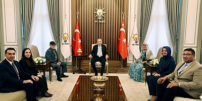Cumhurbaşkanı Erdoğan, Şehit Ailesini Kabul Etti.