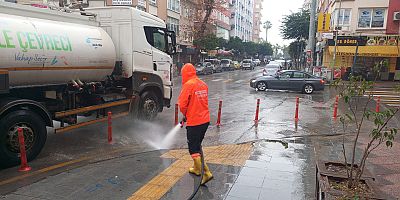KUVVETLİ YAĞIŞ SONRASI TEMİZLİK ÇALIŞMASI