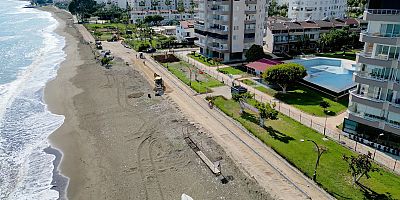Mezitli Sahilinde 13 km'lik Yeni Yol Projesi Başladı