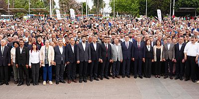 TARSUS BELEDİYE BAŞKANI ALİ BOLTAÇ, VAHAP SEÇER’İN MAZBATA TÖRENİNE KATILDI