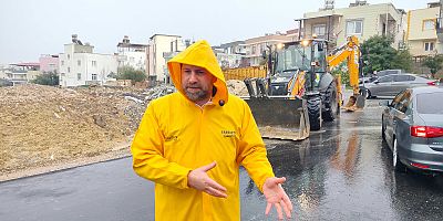 TARSUS’TA ŞİDDETLİ YAĞIŞLARA KARŞI TAM SAHA MÜDAHALE