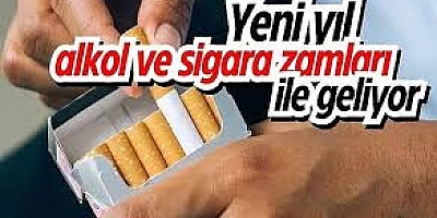 Yeni yıl alkol ve sigara zamları ile geliyor