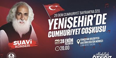 Yenişehir Belediyesi Suavi’yi Mersinlilerle buluşturuyor