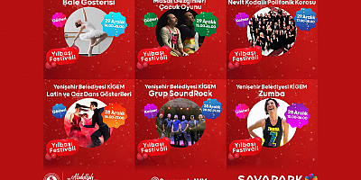 Yenişehir Belediyesinin yılbaşı etkinliklerinde sanat, eğlence ve müzik bir arada