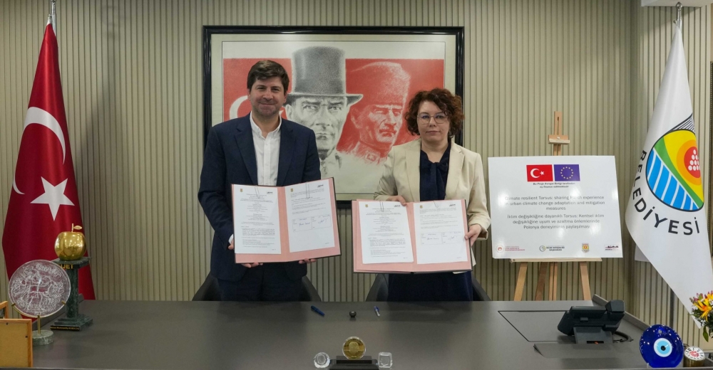 TARSUS BELEDİYESİ, POLONYA’NIN WARKA BELEDİYESİ İLE İKLİM DİRENCİ PROJESİNE İMZA ATTI